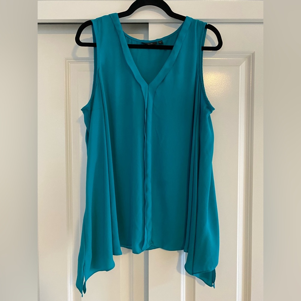 Blouse | Apt 9 | teal blue | sleeveless | 1X